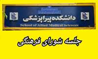 جلسه شورای فرهنگی دانشکده پیراپزشکی دانشگاه علوم پزشکی ایران تشکیل شد.